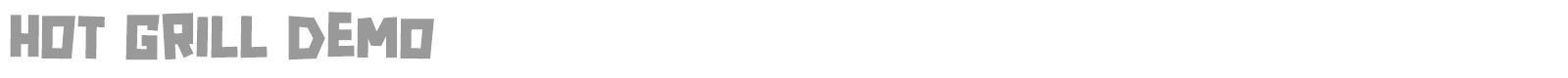 Hot Grill font preview